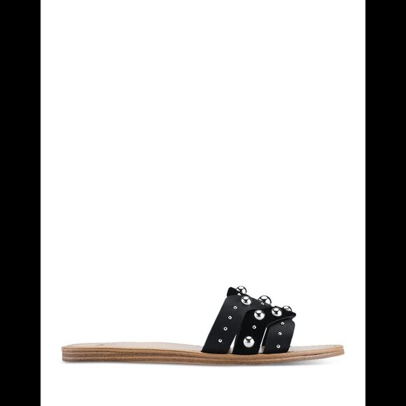 Marc Fisher Paxton Studded Leather Slides 6 - Picture 7 of 8